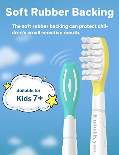 FutulkyUS Kids Toothbrush Replacement Heads for Philips Sonicare: Over 7 Years Old Child Soft Electric Standard Children Brush Head for Boy Girl, White 8 Pack - Image 5