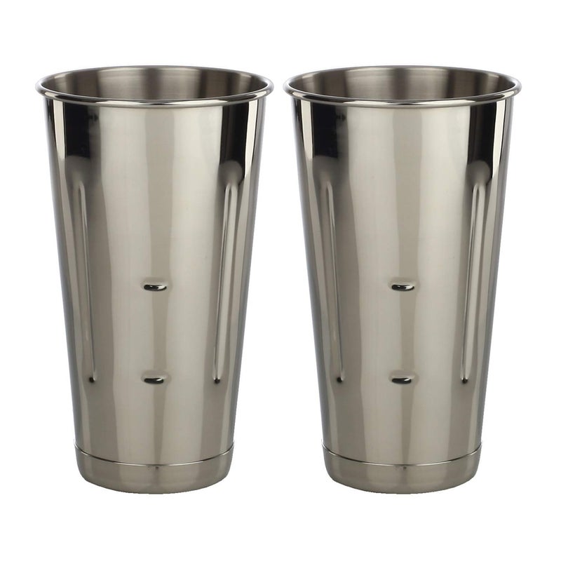 Libertyware Stainless Steel Malt Milkshake Mixing Cup 2 Pack  Two Ice Cream and Milkshake Machine Cups  30 oz Stainless Steel Malt Milkshake Cup for Milkshake Machines  Two 30 oz Cups