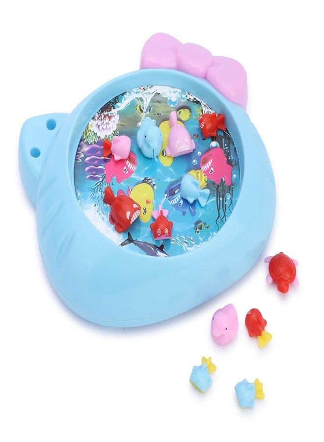 Little B Kids Fish Magnetic Fishing Game Toy | Rotating Fishing Pond with Colorful Fish & Magnetic Rod | Fun Educational Toy for Boys & Girls Indoor Playset (Bow_Fishing) - Image 2