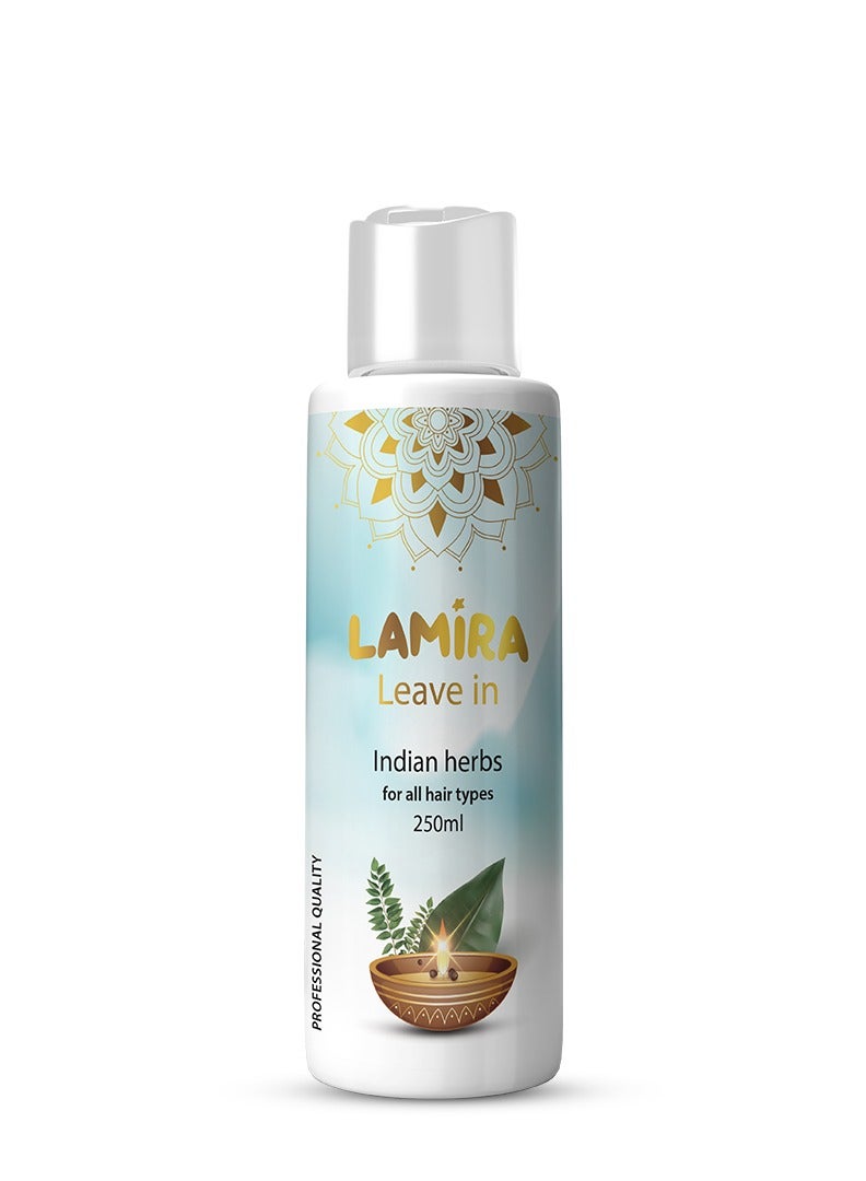 LAMIRA Leave-In Lamira with Indian Herbs - 250ml - Shine and Volume for Hair - Image 1
