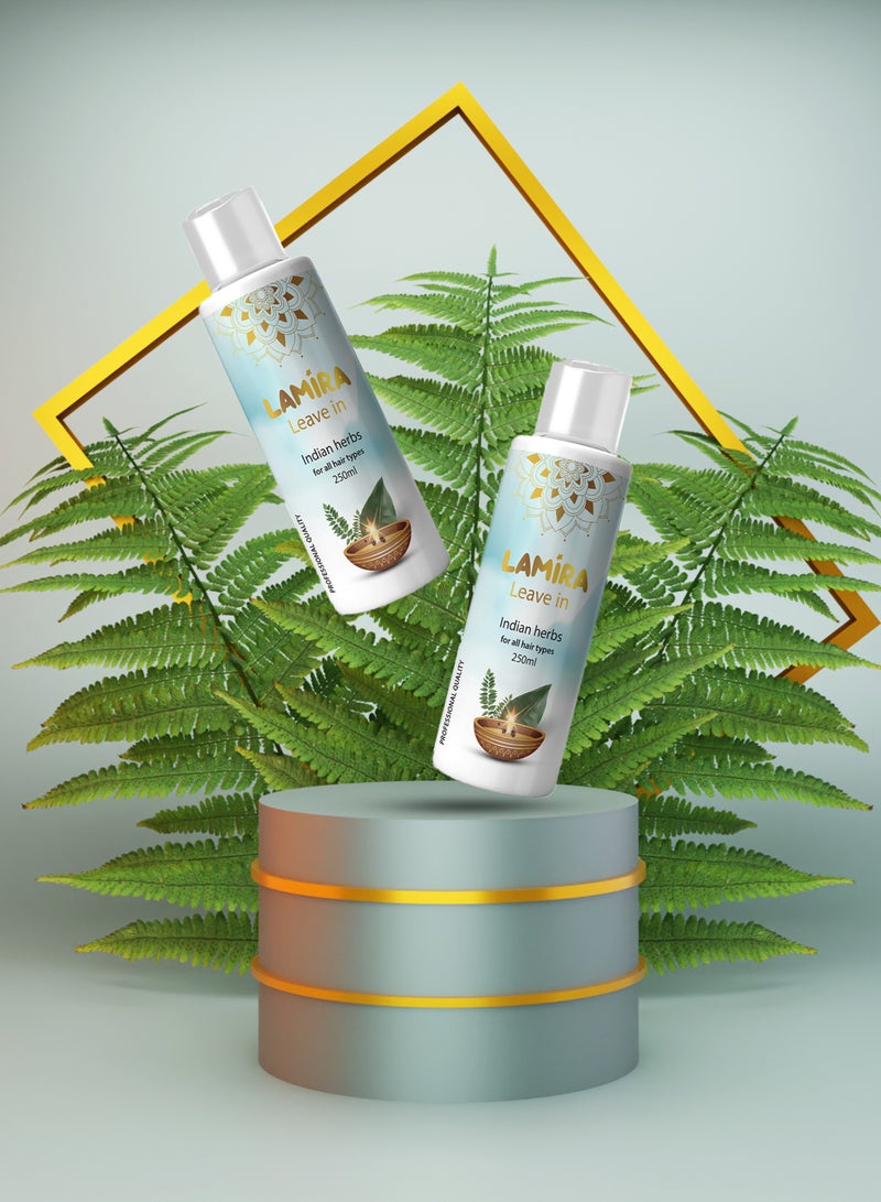 LAMIRA Leave-In Lamira with Indian Herbs - 250ml - Shine and Volume for Hair - Image 3