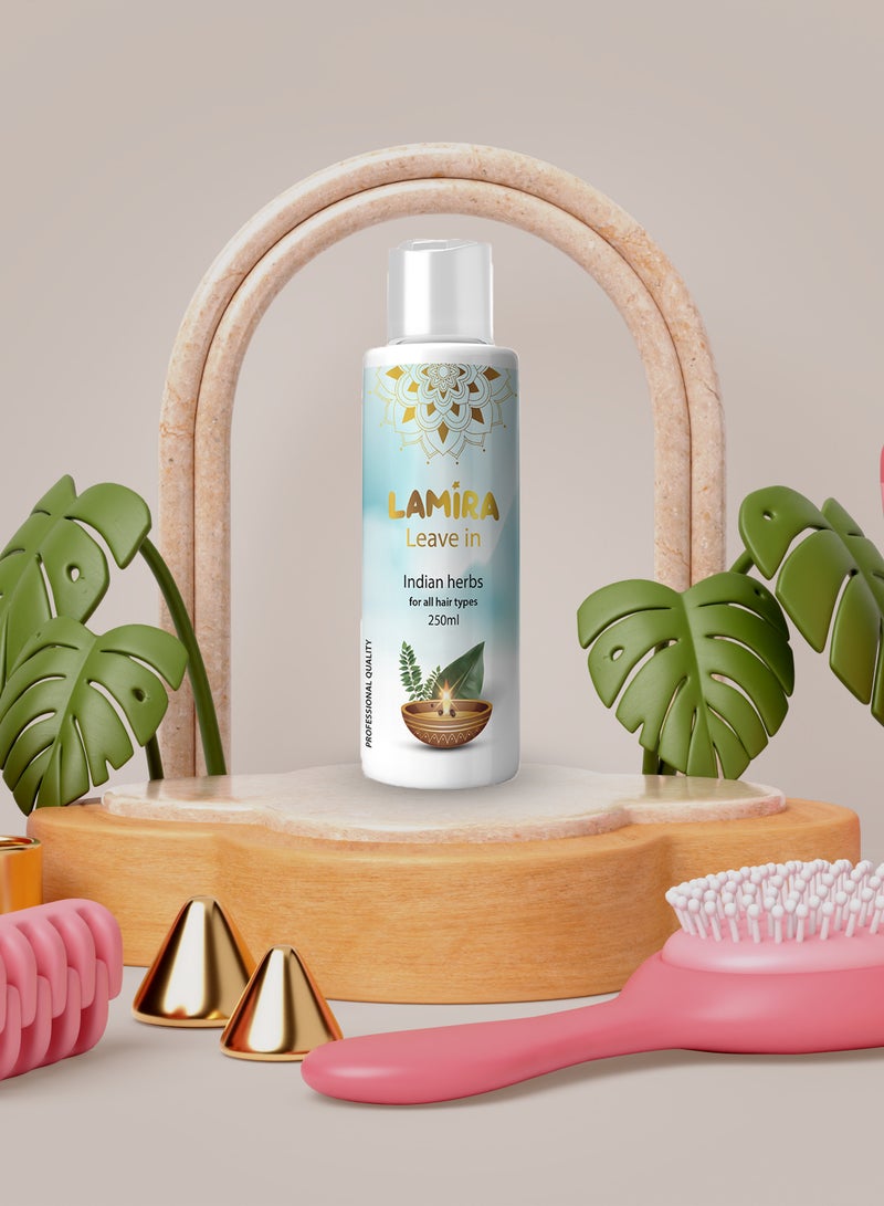 LAMIRA Leave-In Lamira with Indian Herbs - 250ml - Shine and Volume for Hair - Image 4