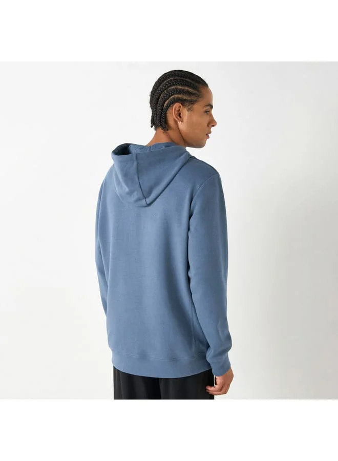 Kappa Kappa Embossed Sweatshirt with Long Sleeves and Pocket