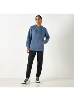Kappa Kappa Embossed Sweatshirt with Long Sleeves and Pocket  - Image 2