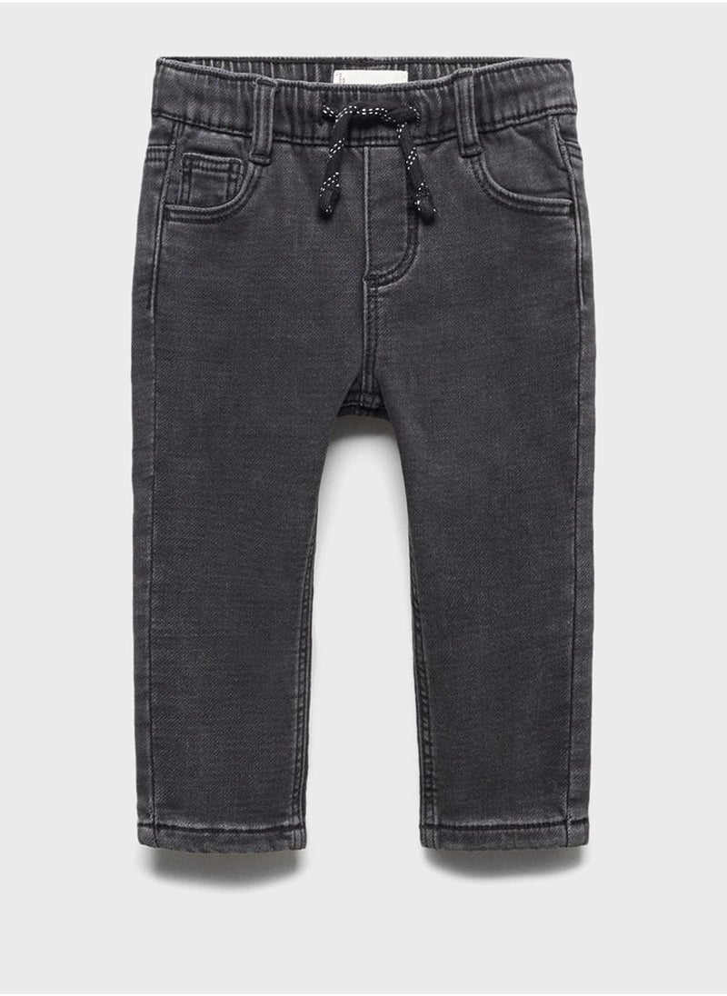 MANGO - Infant Mid Wash Jeans - Image 1