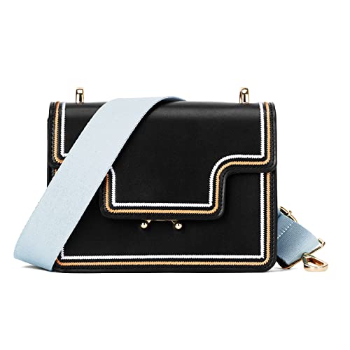 ZOOEASS Wide Shoulder Strap (Solid),Adjustable Replacement Belt Crossbody Canvas Bag Handbag (Light Blue) - Image 4