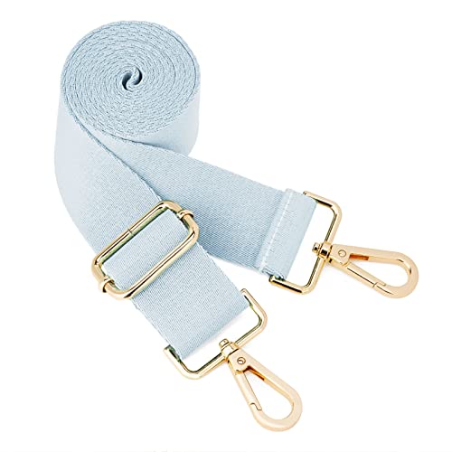 ZOOEASS Wide Shoulder Strap (Solid),Adjustable Replacement Belt Crossbody Canvas Bag Handbag (Light Blue) - Image 5