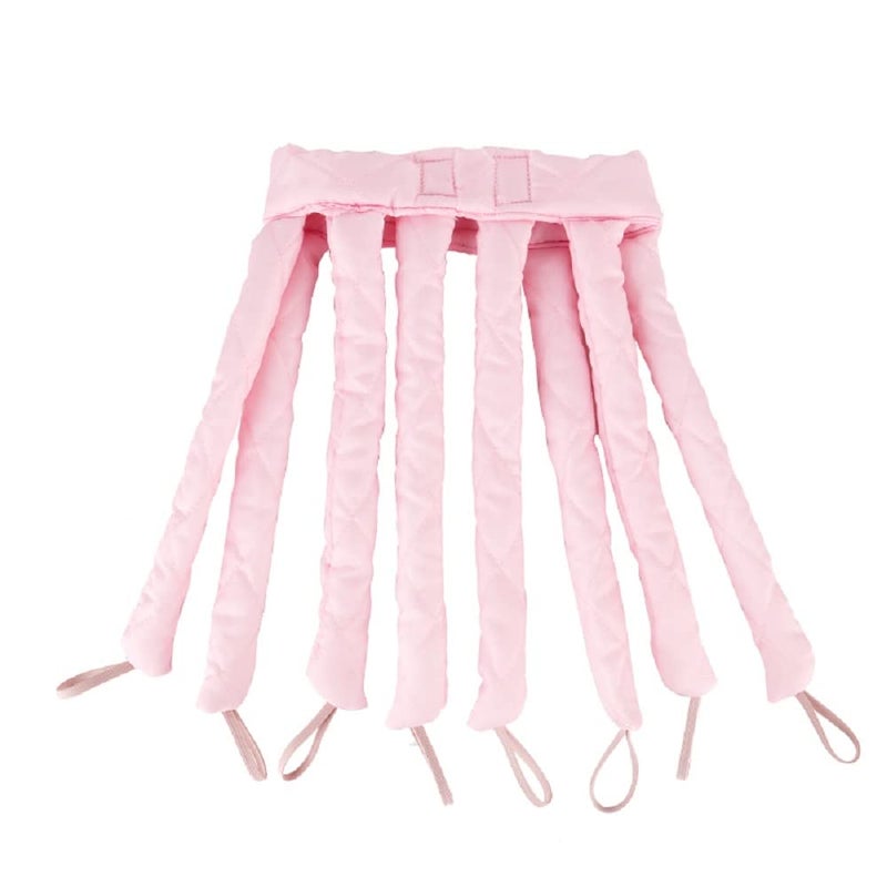 Tirdkid Pink Heatless Curling Rod Headband, 2026 New Upgraded Eight Claw Design Heatless Curler with Removable & Adjustable Heatless Curls - Image 1