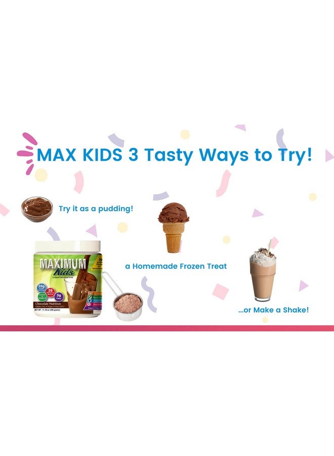Maximum Slim Maximum Kids Complete Organic Powder Mix. Great Tasting, Easy to use, Complete Nutritional Drink with 26 Vitamins and Minerals, 20g of Plant Protein, 3g of Fiber. Kid Tested. Parents Approved. - Image 4