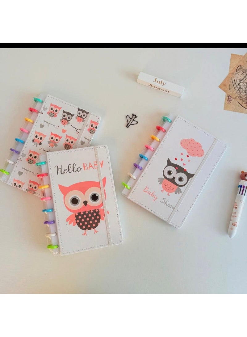 Moon Berry A5 Hello Baby Owl Diary - Image 1