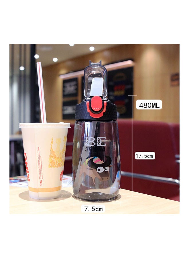 NIBEMINENT Cow Leak Proof Water Bottle With Straw - Image 2