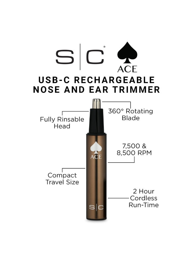 Stylecraft Ace Electric EarNose Trimmer with Protective Cap for Men - Image 4