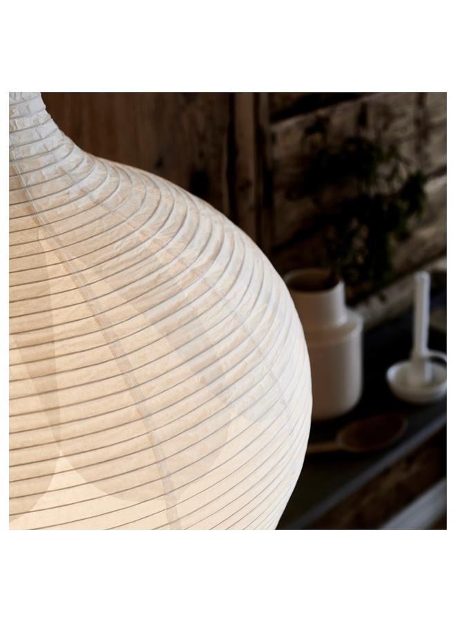 Pendant Lamp Shade, Onion Shape/White, 57 Cm