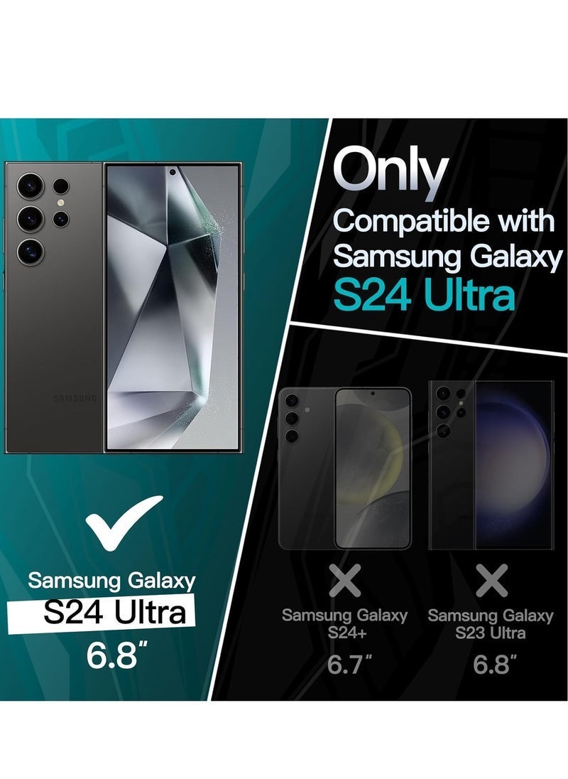 Raxoom Samsung Galaxy S24 Ultra Case Cover Magnetic Case Compatible with Wireless Charging | Slim & Thin Shockproof Protective Cover for 6.8-inch Galaxy S24 Ultra | Durable Drop-Resistant Magnetic Closure | Sleek Design for Everyday Use - Image 2