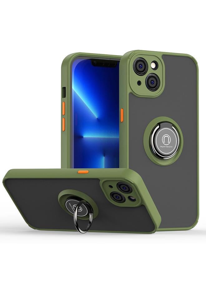 Q Shadow 1 Series TPU + PC Phone Case with Ring Holder For iPhone 14 Max