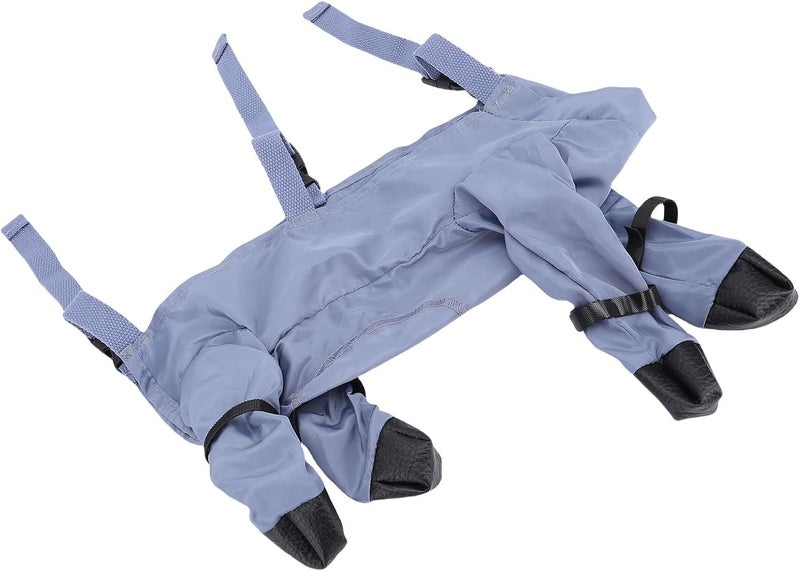 Adjustable Waterproof Dog Booties With Suspenders Pet Foot Protectors Size L - Image 1