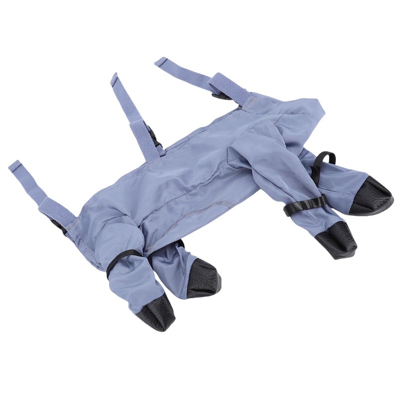 Adjustable Waterproof Dog Booties With Suspenders Pet Foot Protectors Size L - Image 2