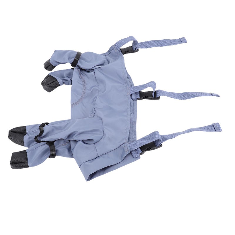 Adjustable Waterproof Dog Booties With Suspenders Pet Foot Protectors Size L - Image 4