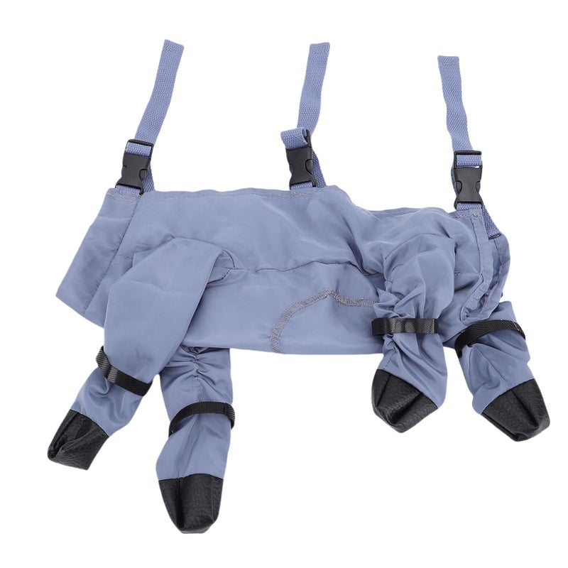 Adjustable Waterproof Dog Booties With Suspenders Pet Foot Protectors Size L - Image 5
