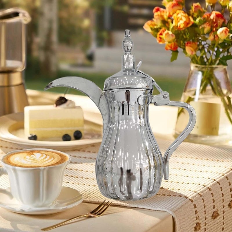 Premium Stainless Steel Coffee Pot for Elegant Gatherings, Silvery 500ml - Image 4