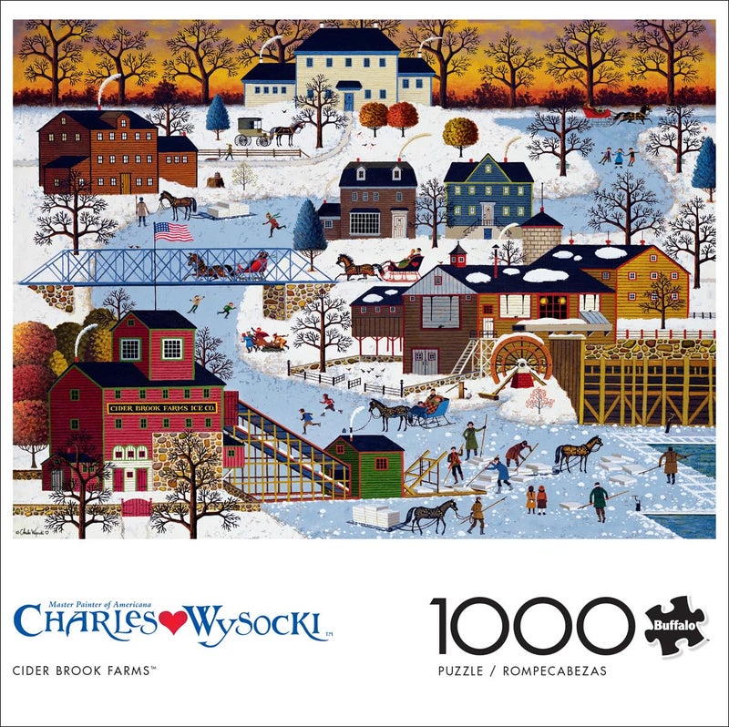 Buffalo Games - 1000 Piece Charles Wysocki Jigsaw Puzzle - Festive Winter Scene - Challenging Puzzles for Adults and Families - Image 2
