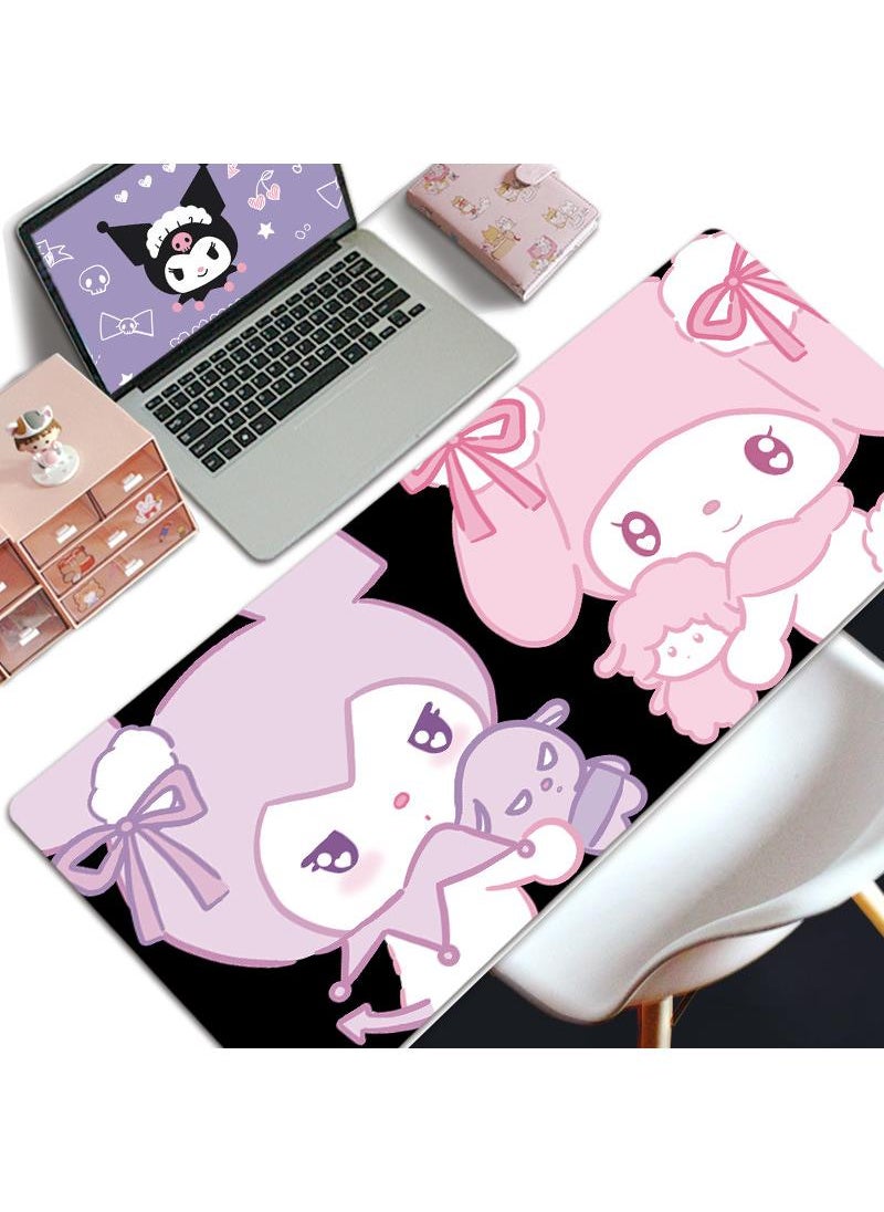 Y&D - Kuromi Girls Gift Gaming Mouse Pad Extended Large Mat Desk Pad Stitched Edges Mousepad Long Mouse Pad And Non-Slip Rubber Base Mice Pad 800X300X4mm - Image 1