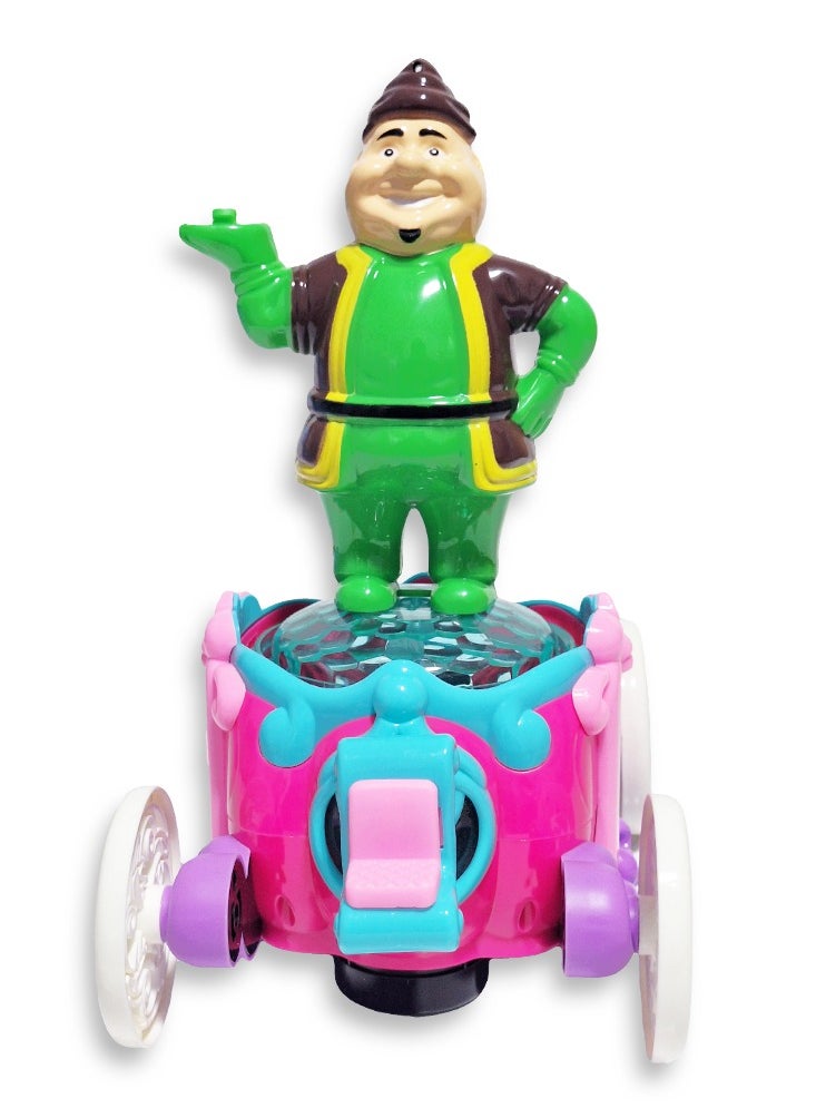 Generic Ramadan Lantern, Great Musical Action Toy for Kids, Dancing Ramadan Lantern with Cartoon Characters on Luminous Moving Classic Cart Cute Ramadan Lanterns, New Ramadan Lantern Toy for Kids, Model ZR179-16, Fat Man, Multi Color  - Image 1