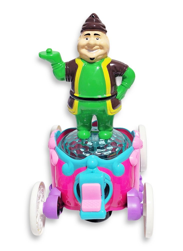 Generic Ramadan Lantern, Great Musical Action Toy for Kids, Dancing Ramadan Lantern with Cartoon Characters on Luminous Moving Classic Cart Cute Ramadan Lanterns, New Ramadan Lantern Toy for Kids, Model ZR179-16, Fat Man, Multi Color  - Image 3