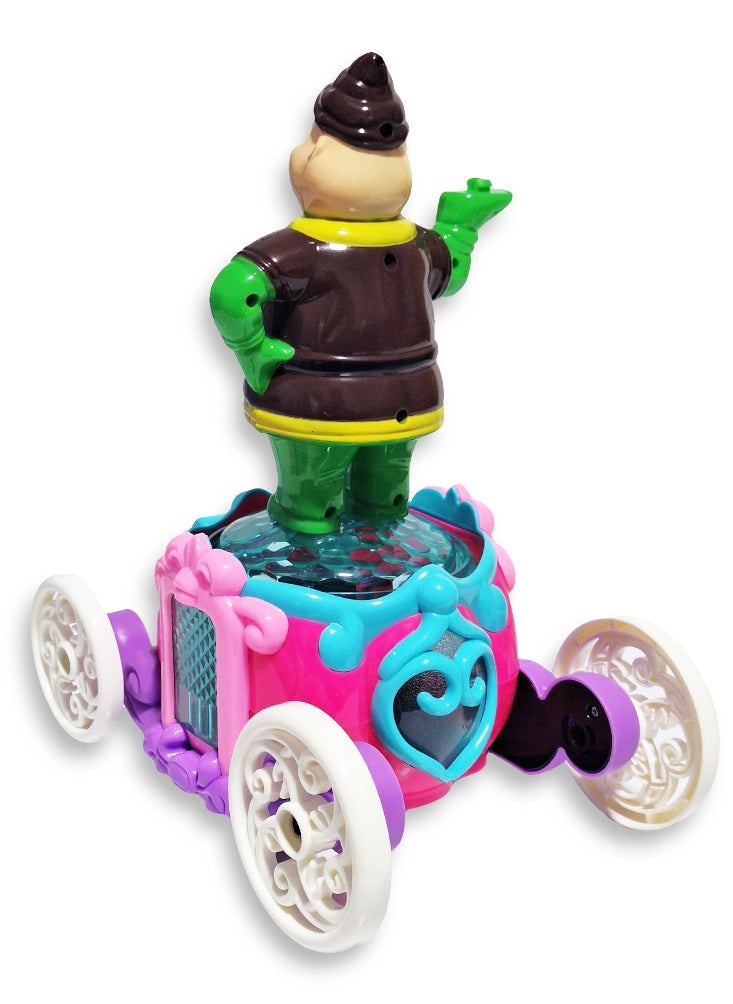 Generic Ramadan Lantern, Great Musical Action Toy for Kids, Dancing Ramadan Lantern with Cartoon Characters on Luminous Moving Classic Cart Cute Ramadan Lanterns, New Ramadan Lantern Toy for Kids, Model ZR179-16, Fat Man, Multi Color  - Image 5
