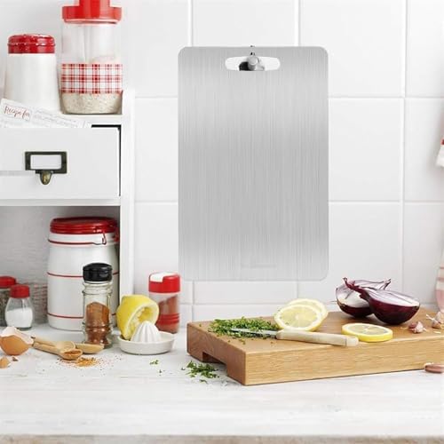 Silver Shark Stainless Steel Chopping Board, Size 25 CM X 35 CM, 1.5 MM Thickness - Image 5