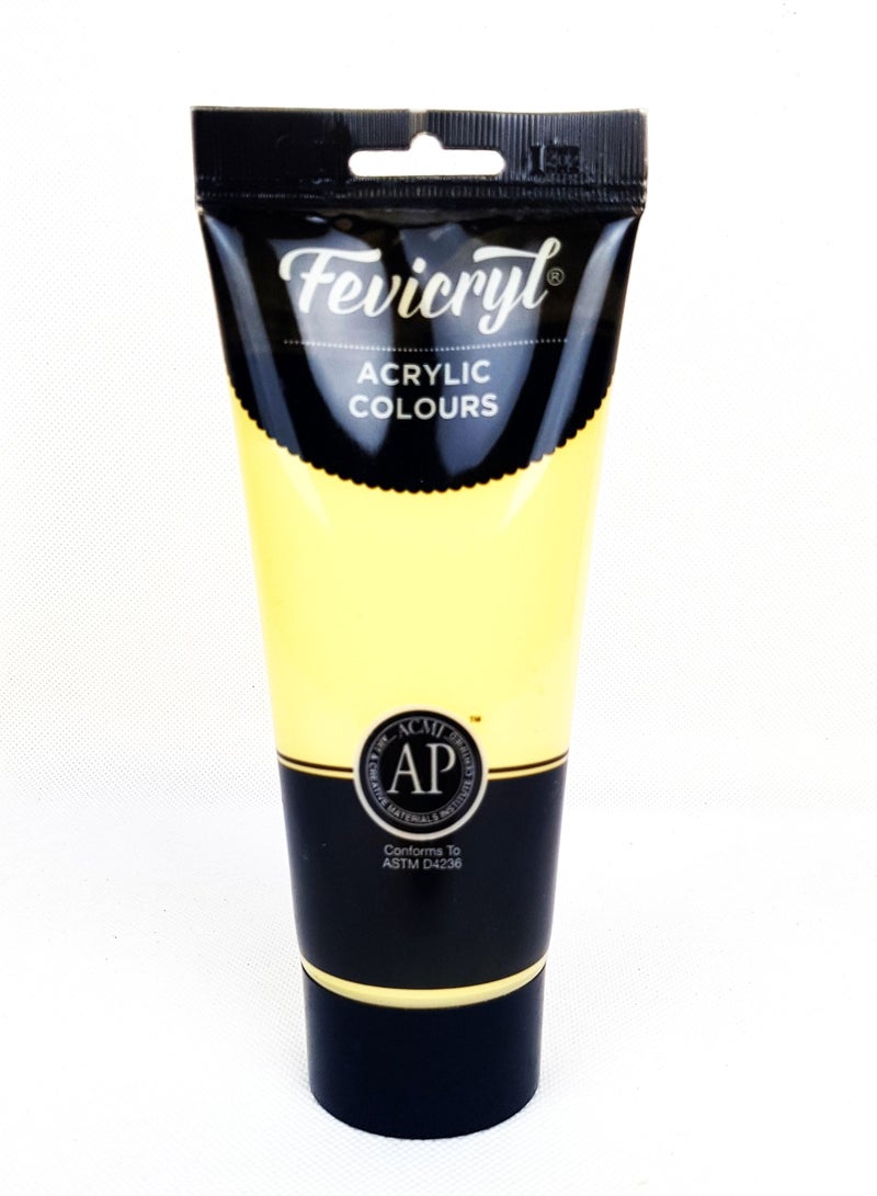 200ml Acrylic Colour Naples Yellow Colour