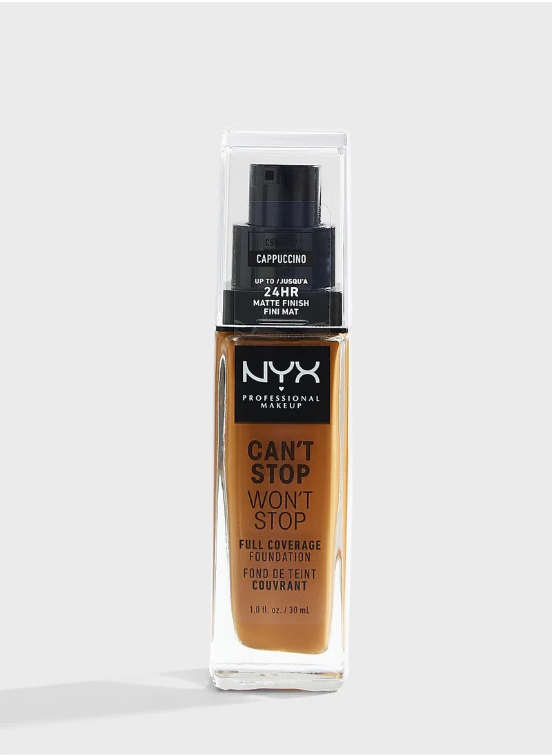 NYX PROFESSIONAL MAKEUP Can't Stop Won't Stop Full Coverage Foundation - Cappuccino 17