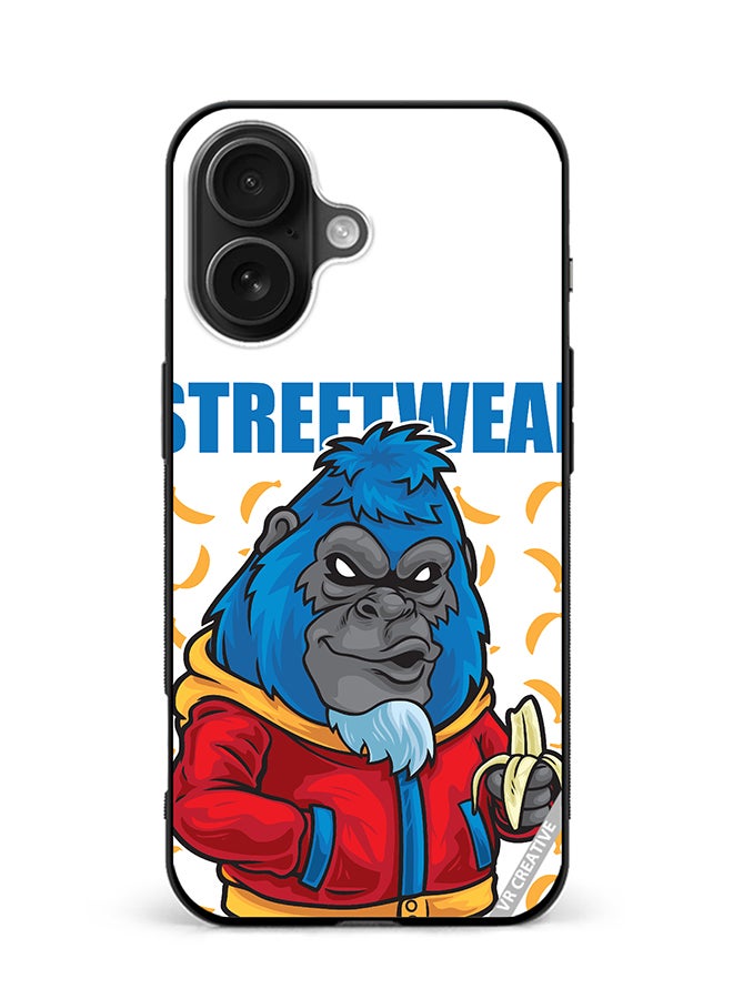 VR CREATIVE Protective Case Cover For Apple iPhone 16 Gorilla Streetwear Design Multicolour