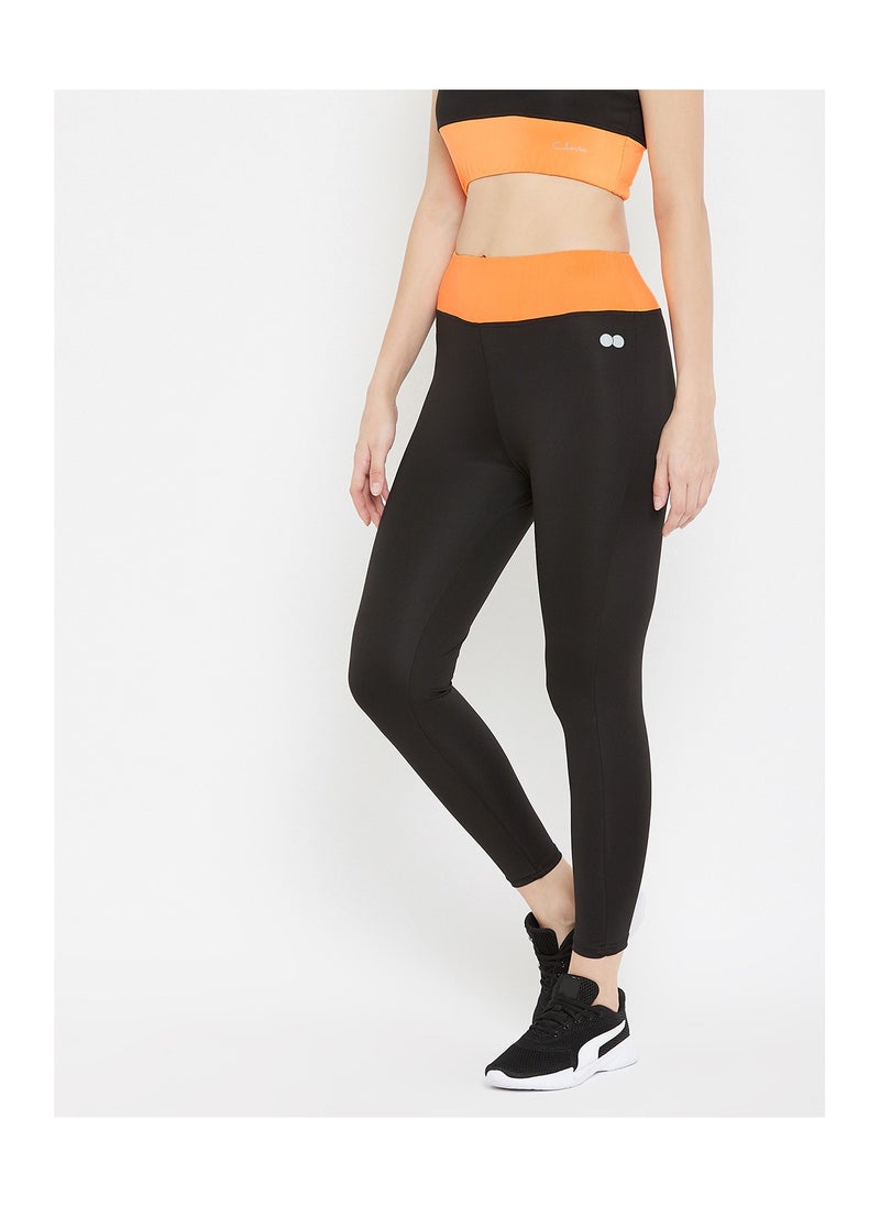 Clovia - Snug Fit Active Ankle Length Tights - Image 1