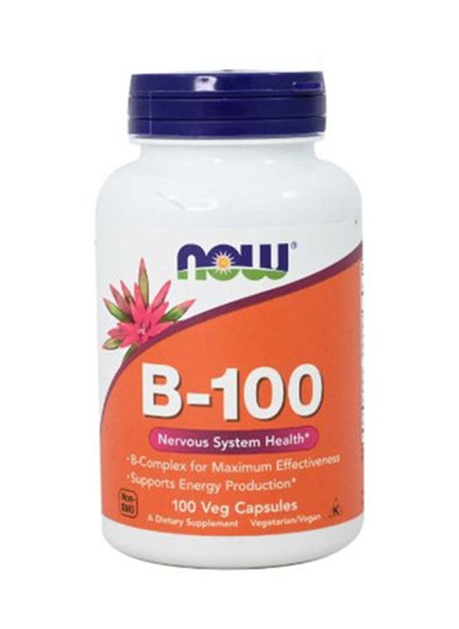 now B 100 Support Nervous System and Energy Production B Complex Maximum Effectiveness 100 Capsule 