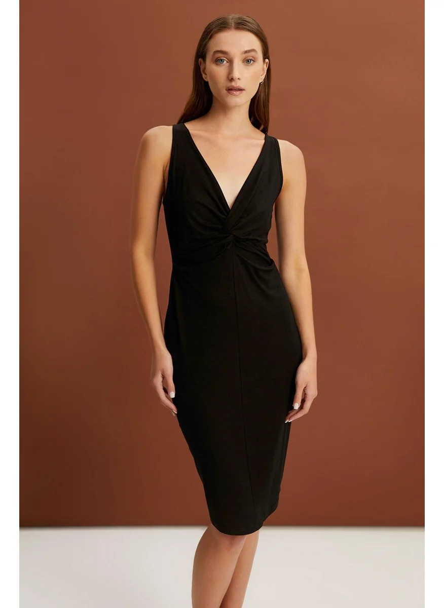 الكسندر جاردي Alexandergardi Knotted Dress - Black