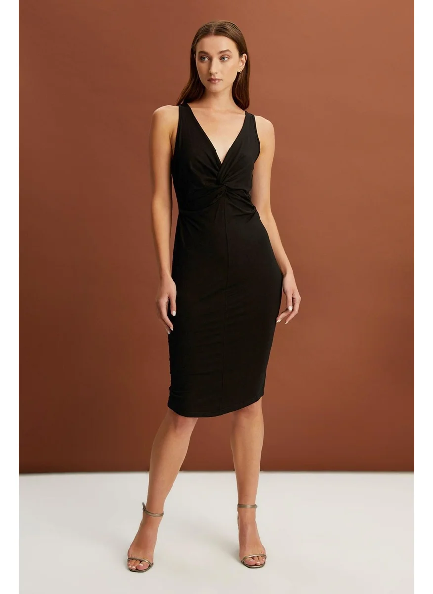 الكسندر جاردي Alexandergardi Knotted Dress - Black