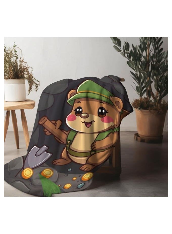 عام بطانية رقيقة من الفانيلا الكرتونية للأطفال والرضع (دافئة ومريحة، ومناسبة للنوم والألعاب) 70 سم * 100 سم - 1041 - Image 4