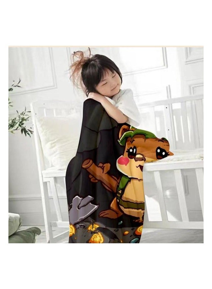 عام بطانية رقيقة من الفانيلا الكرتونية للأطفال والرضع (دافئة ومريحة، ومناسبة للنوم والألعاب) 70 سم * 100 سم - 1041 - Image 1