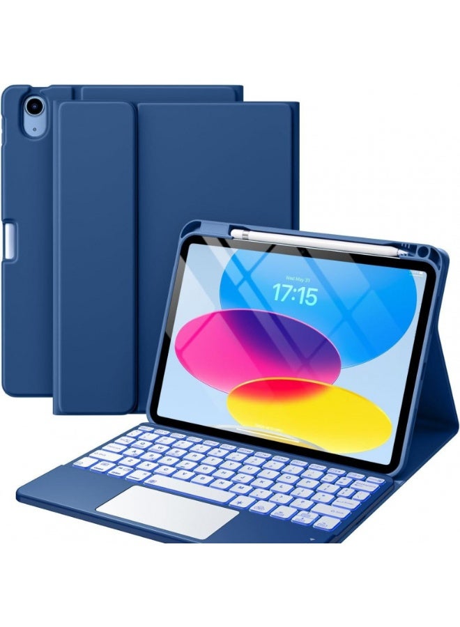 Compatible for iPad Pro 11 Case with Keyboard, Folio Cover with Pencil Holder, Multi-Touch Trackpad,  Detachable Keyboard for iPad Pro 11 - Image 1