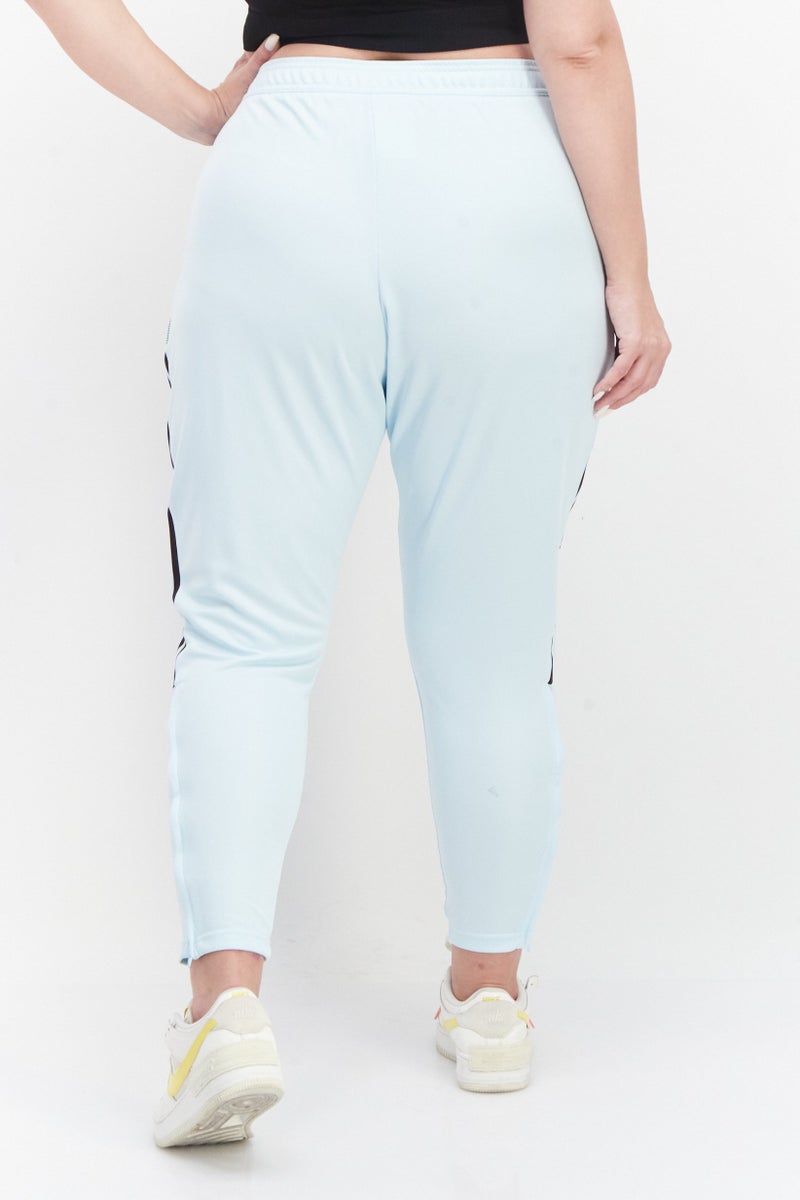 Adidas Women Plus Size Brand Logo Training Track Pant, Blue - Image 4