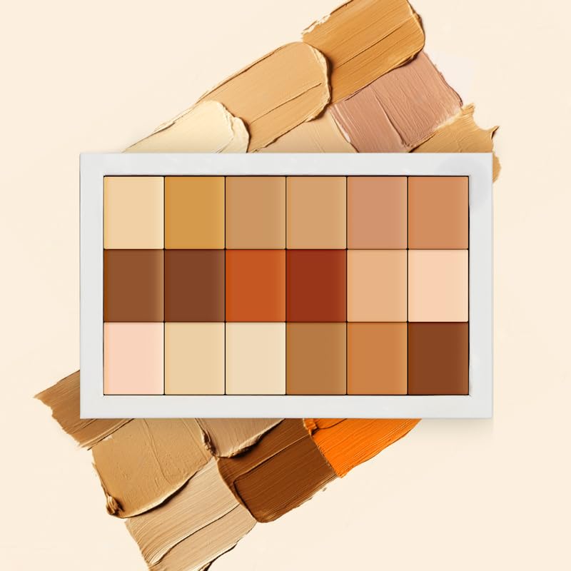 Shopaarel باليت كونسيلاير شوباريل 18 لون خفيف الوزن مع تغطية كاملة كونسيلاير سهل الدمج لمكياج الوجه - Image 2