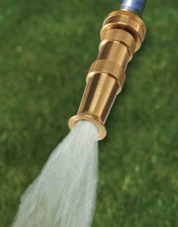 Dramm Dramm Brass Adjustable Spray Nozzle with Powerful Water Stream Perfect for Cleaning Walkways Patios Gutters Brass  - Image 2