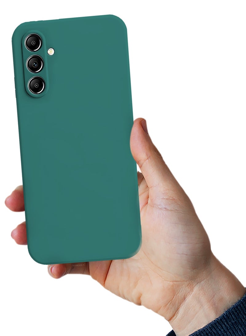 3Packs Liquid Silicone Case for Samsung Galaxy A16 Protective Phone Case with Soft Anti-Scratch Microfiber Lining Utra Slim Drop Protection Phone Cover with Two 3D Screen Protectors - Green - Image 5