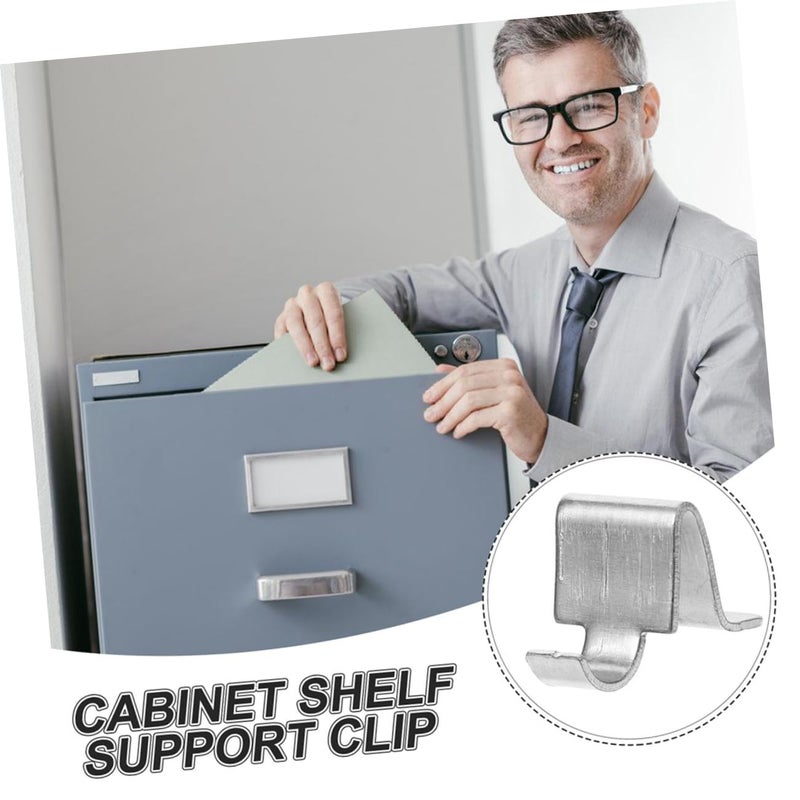 50 Pcs 4 Inch Cabinet Shelf Support Clips Sturdy Brackets for Shelving - Image 3