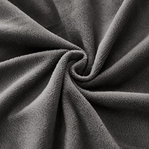 JAUXIO Faux Fur Fluffy Body Pillow Cover Luxury Shaggy Plush Decorative Body Pillowcase, Ultra Soft and Cozy Zipper Closure 21 x 54 Inches, Tie Dye Dark Grey - Image 5