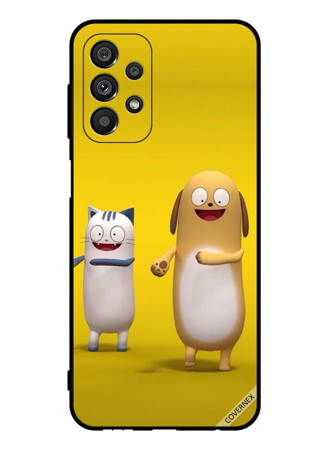 Covernex Protective Case Cover For Samsung Galaxy A23 5G Cat Dog Story - Image 1