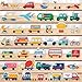 Kathfly 36 Pcs Wooden Community Helpers Community Wooden Toy Preschool Little Professionals Block Vehicles Set Multicultural Vehicles Creative Play for Social Learning Educational Model - Image 2