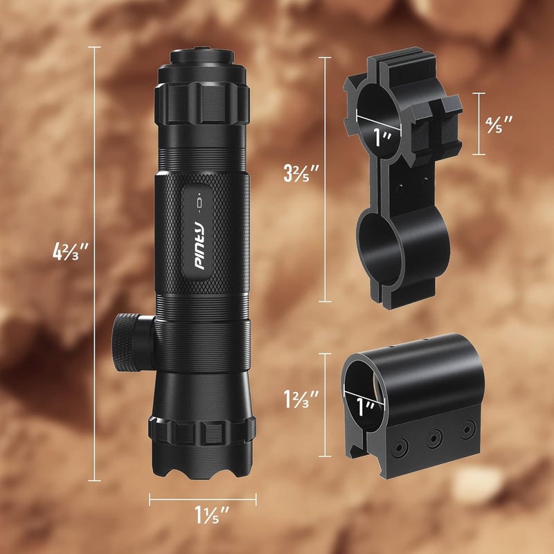 Pinty Hunting Rifle Green Laser Sight Dot Scope Adjustable with Mounts - Image 3