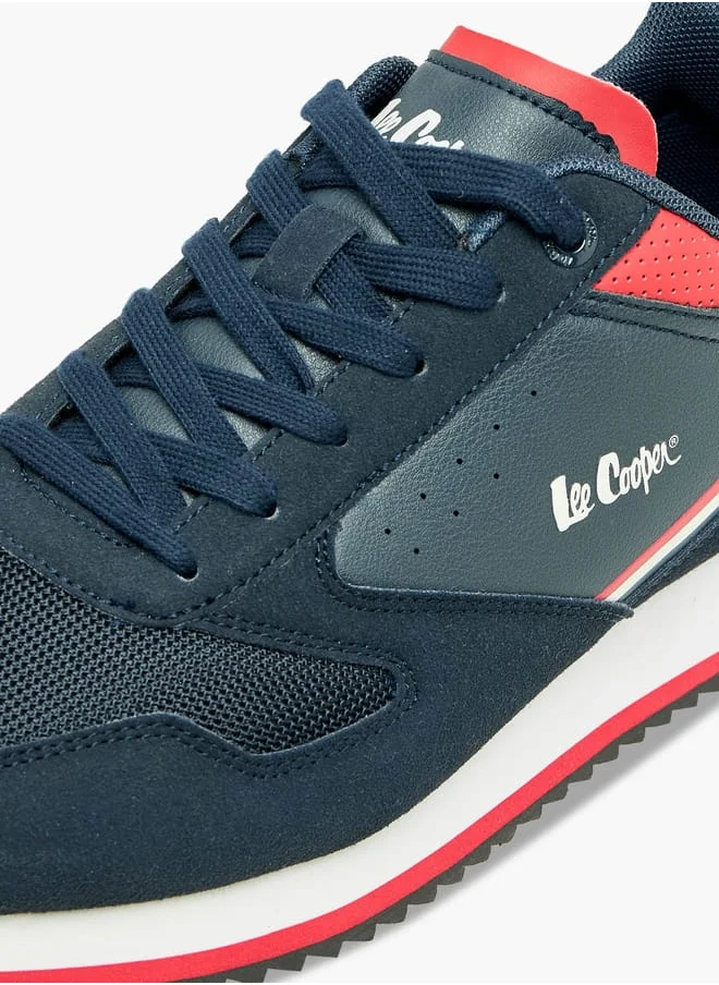 Lee Cooper Mens Colourblock Lace-Up Sneakers